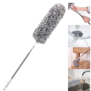 2.8M Soft Microfiber Cleaning Duster Extendable Ceiling Feather Duster Washable Convenient Household Cleaning Brush