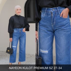 Celana Jeans Wanita Nayeon Kulot Premium-Sys Clothier