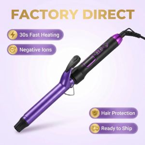 AE Manufacturer supplies fully automatic curling iron with five-level temperature control negative ion technology for home use easy to use hair care curler