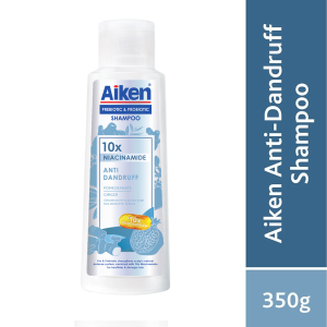 AIKEN Anti Dandruff Shampoo 350g | Prebiotic | Probiotic | Niacinamide| Controls itchiness & scalp odour |Protect scalp