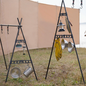 2Pcs/set Stable Drying Rack Side Buckle Hangs Shelf Buckle with Hook Hole Side Buckles for Outdoor Stand Storage Bracket