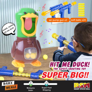 ( SUPER BIG ) Duck Shooting Toys Games Soft Bullet Gun Hit Me Ducks Target Scoring Arcade Game with Sound / Tembak Itik 🦆