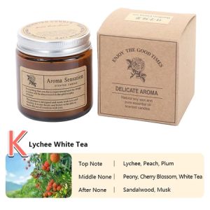 Aromatherapy Candle Handmade Natural Soy Wax with Plant Essential Oils Valentine & Teachers Day Gift Home Decor