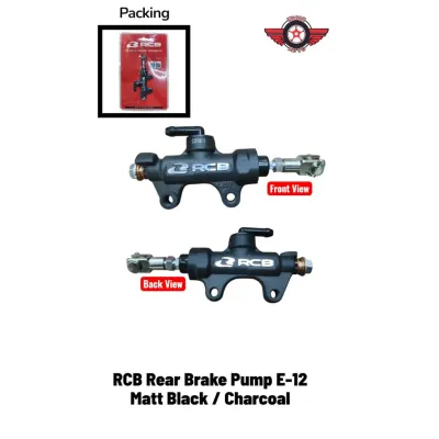 RCB RACING BOY S1 SERIES GRT REAR MASTER BRAKE PUMP 14MM 12.7MM CHARCOAL BLACK SILVER TITANIUM GREY