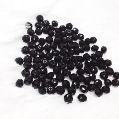 Hạt đá pha lê tròn bẹt 6mm cao cấp đủ màu xỏ vòng tay trang sức sang trọng lấp lánh siêu đẹp [1 GÓI CHỈ 1 HẠT LẺ]