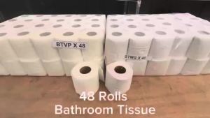 Bathroom Tissue/ Toilet Paper 12 and 48 Rolls - 2 PLY/300 SHEETS THICK QUALITY