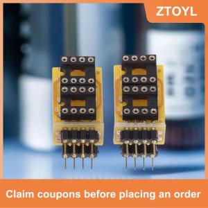 【ZTOYL】 Dual đơn DIP8 để đơn op-amp âm thanh opamp Adapter chuyển đổi chỗ ngồi cho ne5534 ad797 opa627 hoạt động khuếch đại
