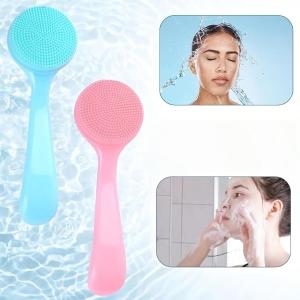 1Pc Silicone Facial Cleanser Brush Soft Face Massage Washing Brush Blackhead Remover