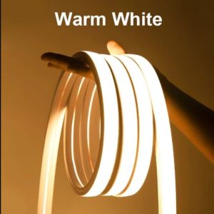 BEVOLO Warm/White Led Light Strip  IP67 waterproof Cuttable AC 220V flexible rope neon cove light for room light ceiling outdoor Home Decor