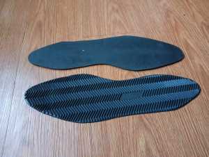 Alas Bawah Karet Sepatu Running Lari Outsole Sol Potong Pengganti Sepatu Running Sneakers Jogging Rubber Hitam Pentil