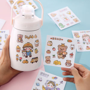 3/5 Sheets YoYo Sticker Creative Cute Cartoon Bear Stationery Accessories