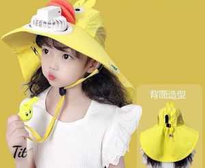 Mũ Chống Nắng Cho Trẻ Em. Mũ Nón Vành Rộng Có Quạt Chống Tia Cực Tím Cho Bé