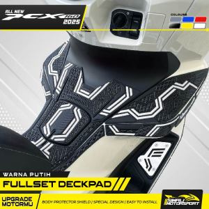 Fullset Deckpad Cover Pcx 160 2025 Roadsync Rubber Karet Aksesoris motor 3d waffle premium quality