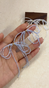 Exquisited Beaded Bowknot Drop Earrings Simple Dangle Earrings Fashion Tassels Drop Earrings Jewelry Small Hoop Earrings