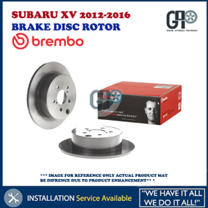 BREMBO SUBARU XV 2012-2016 REAR BRAKE DISC ROTOR BELAKANG (2PCS)