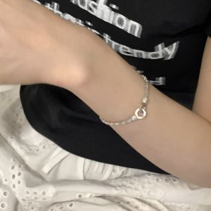 Korean version niche design double lock gypsy star bracelet exquisite light luxury high sense commuting fashion versatile hand jewelry