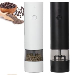 MICANGP Adjustable Electric Spices Grinder Large Capacity Ceramic Core Kitchen Grinding Tool Modern One Hand Operation Grinding Bottle Salt