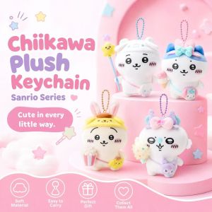 Chiikawa Plush Keychain Kawaii Stuffed Toy Cartoon Bag Pendant Soft Cute Gift Kids Collectible