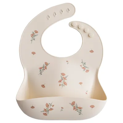 Mushie Silicone Baby Bib ผ้ากันเปื้อนซิลิโคนสำหรับลูกน้อย