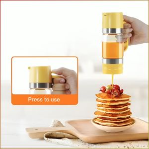 Food Bottles Dust-proof Household Sealed Jars Glass Bottle Easy to Pour Wide Opening Honey Bottle