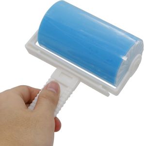 Reusable Gel Sticky Lint Roller Cleaning Pet Fur Hair Brush Dust Remover / Alat Penggolek Bulu