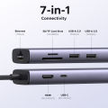 UGREEN 7 in 1 Type C Hub with 4K@60HZ USB C to HDMI RJ45 SD TF Card Reader 3 USB 3.0 Ports for iPhone 15 Pro, ipad mini 6,ipad pro 2021,Huawei Matebook 13,Lenovo Thinkpad T480s,Samsung20. 