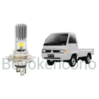 2pcs Lampu Utama LED H4 COB Mobil Mitsubishi T120ss Byk