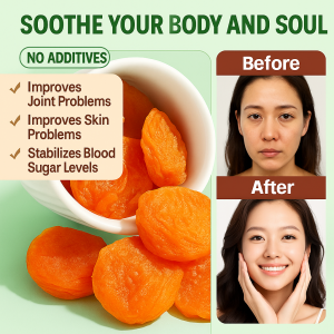 Sweet Sour Sugar-free Dried Apricots No Additives Natural Pitted Apricot Pulp Weight Loss Snacks