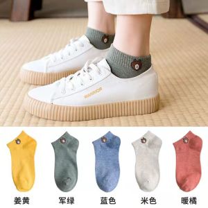 [SG Seller] Seller] Woman Cotton Boat Socks Breathable Comfortable Girls Socks Suitable For Sports Running and Fitness