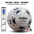 Bola Sepak Size 5 MOLTEN Japan ROMA Putih Bola Sepak Import Asli Murah PU Premium. 