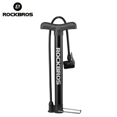 ROCKBROS 120PSI Bicycle Pumps Presta Schrader AV FV Mini MTB Road Bike Cycling Air Pump Tire Ball Inflator Alloy