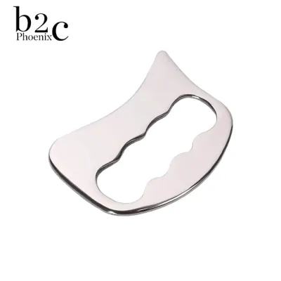Phoenix B2C Curved Blade Massage Knife Anti-slip Massage Tool Stainless Steel Sha Scraper Tool for Muscle Recovery Tendon Relief – Ergonomic Lactic Acid Massager for Athletes Office Workers Pain Relief