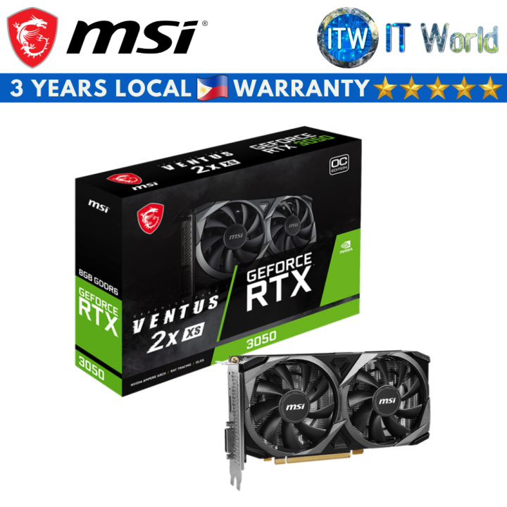 MSI GeForce RTX 3050 VENTUS 2X XS 8GB GDDR6 OC Graphic Card