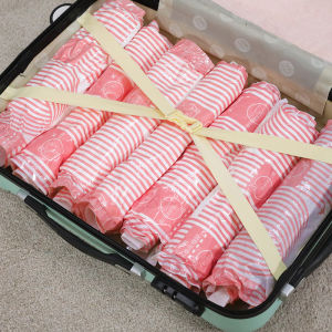 [Free Zip bag] Compression  Handroll bags Space Savers  Luggage Organizer Handroll Vacuum Bag  10PCS/set 60x40CM Small Compressed Bag for Travel andClothes Packing Storage