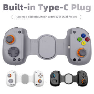 【Type-C Wired/BT】Mobile Phone Controller for iPhone/Android Wireless Gaming Controller for PS Remote Play Turbo Macro Buttons