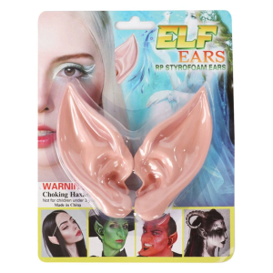 2Pcs Cosplays Party Elf Ears Dress Up Costume Fairy Ears Props Soft Pointed Ear Tip Halloween Elven Vampires Fairy Ears