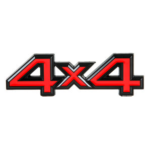 1Pcs 4X4 Four-Wheel Drive Emblem 3D Badge Nameplate Letter Metal Sticker Tailgate Decals Car Side Fender Rear Trunk Emblem Fit for Universal Car Truck SUV Pickup 4Wd