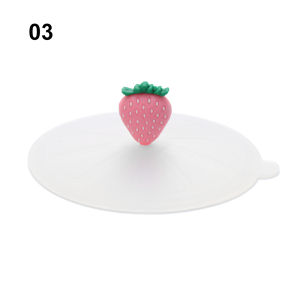 WFYW Seal Cap Tea Coffee Lids Silicone Cup Cover Suction Cup Cover Leakproof Dustproof