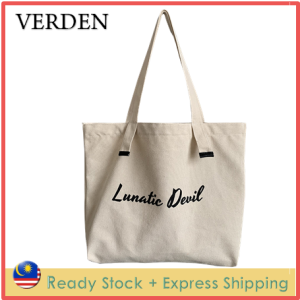 VERDEN Eco Recycle Lightweight Style Canvas Casual Tote Bag Tuition Bag Handbag