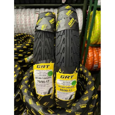 TAYAR GRT 668 SPORT RAIN TYRE TUBELESS 70/90 80/90 90/80 120/70 GRT SPORT RAIN TIUBLESS TAYAR TANPA TUBE TIUB