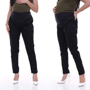 Celana Panjang Hamil Katun Premium Strecth Kerja Kantor Jumbo Wanita Maternity Pants Office Kasual