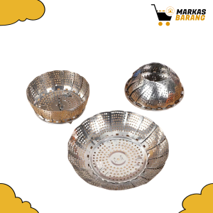 Alas Kukusan Stainless Bentuk Bunga Fleksibel