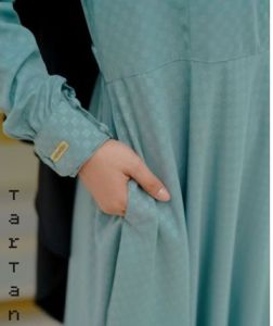 Gamis hermosa wolfis embos premium motif tartan warna wardah-gamis syari busui umbrella mewah elegan