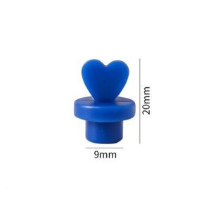 INNEED Silicone Bottle Dust Plug Reusable Love Glass Straw Hole Silicone Stopper Cute Splash Proof Silicone Straw Plug Water Glass Bottle