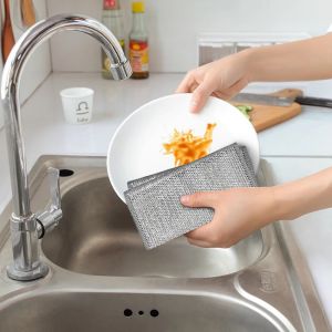 ตาข่าย ทําความสะอาดผ้า ลวดโลหะ  อ่างล้างจาน ก๊อกน้ํา คราบชา ไมโครเวฟ เตาแก๊ส ล้างจาน แผ่นใยขัด ห้องครัว