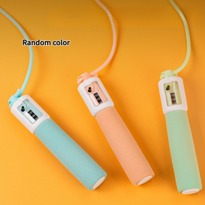 เชือกกระโดดนับ ที่กระโดดเชือก ที่กะโดดเชือก เชือก PVC เชือกกระโดดไร้สาย ด้ามจับบุนุ่มกระชับมือนับรอบได้ วัสดุทนทาน สายยาว 2.8 เมตร Jump Rope เชือกกระโดดแบบคู่ เชือกกระโดดนับครั้ง เชือกกระโดดออกกำลังกาย Sport