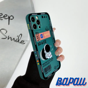 BAPAU Casing HP Realme C2 9i C12 C15 C25 C55 C21Y C25Y C30 C30S Narzo 20 Narzo 30A Narzo 50A 50i Prime Soft Case Cute Little Astronot Space Premium