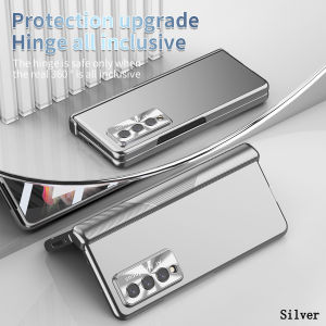 Hinge Case For Samsung Galaxy Z Fold 5 Shockproof Matte Case Glass Film Armor Cover with Pen for Z Fold 4 Fold 3