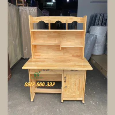 Bàn học sinh gỗ thông màu vàng có bán kèm ghế giao nhanh HCM
