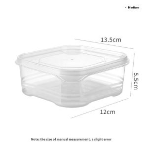 Janesame丨กล่องแช่แข็งเฉพาะเนื้อสัตว์กล่องถนอมอาหารปิดผนึกเกรดอาหารสำหรับการจัดระเบียบตู้เย็น